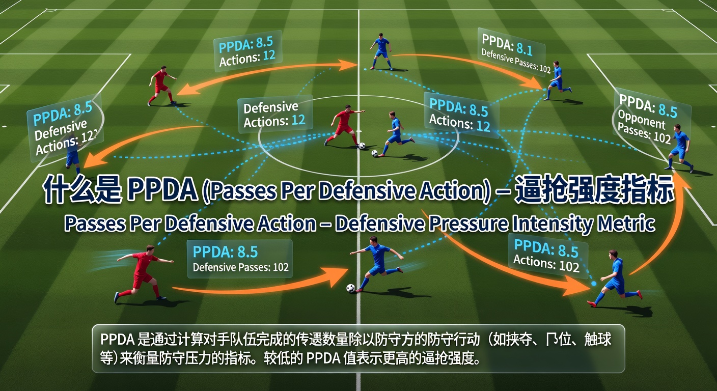 什么是 PPDA (Passes Per Defensive Action) – 逼抢强度指标